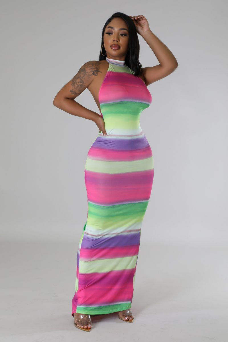 Cabo Escape Maxi Dress Multicolor - Ali’s Couture 