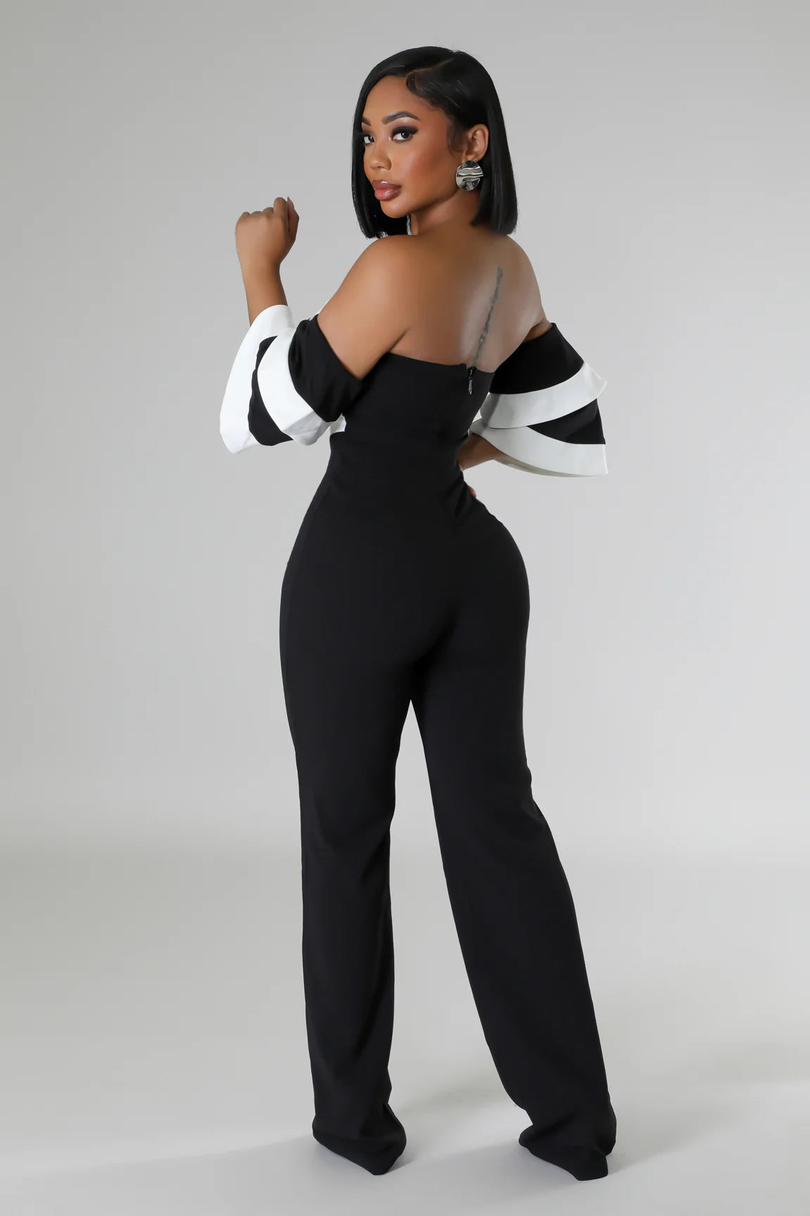 Exclusive Invite Off The Shoulder Jumpsuit Black - Ali’s Couture 