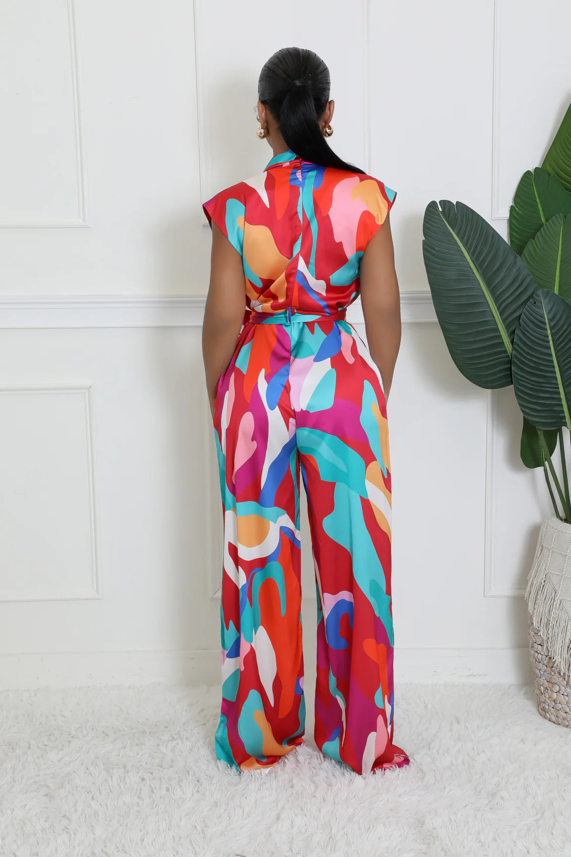 Rio Printed Jumpsuit Multicolor - Ali’s Couture 