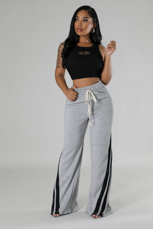 Casual Affair Sweat Pants Grey - Ali’s Couture 