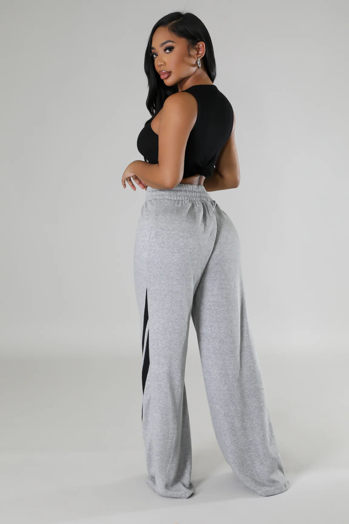 Casual Affair Sweat Pants Grey - Ali’s Couture 