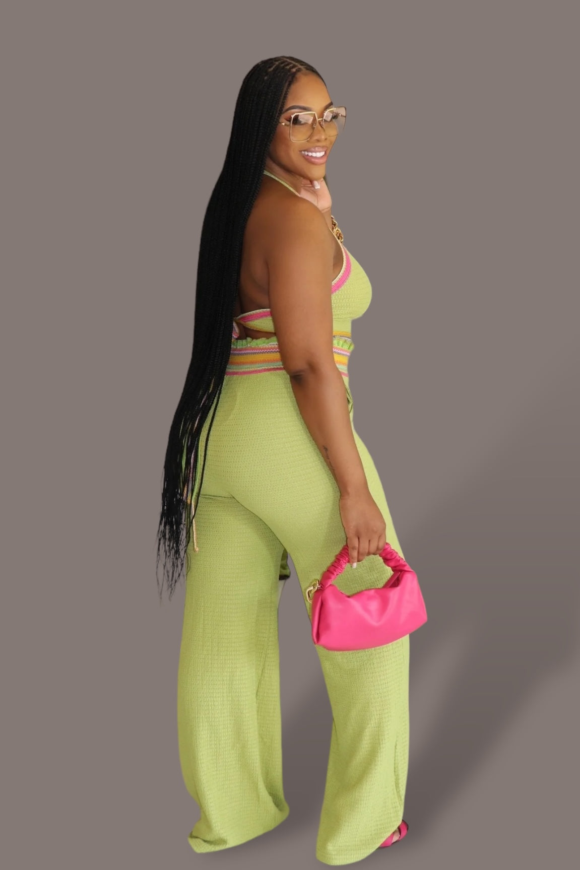 Summer Obsession Pant Set Green - Ali’s Couture 