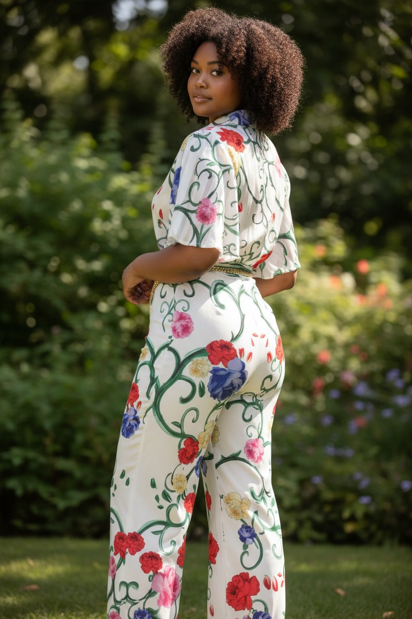 When In Bloom Flora Pant Set Multicolor - Ali’s Couture