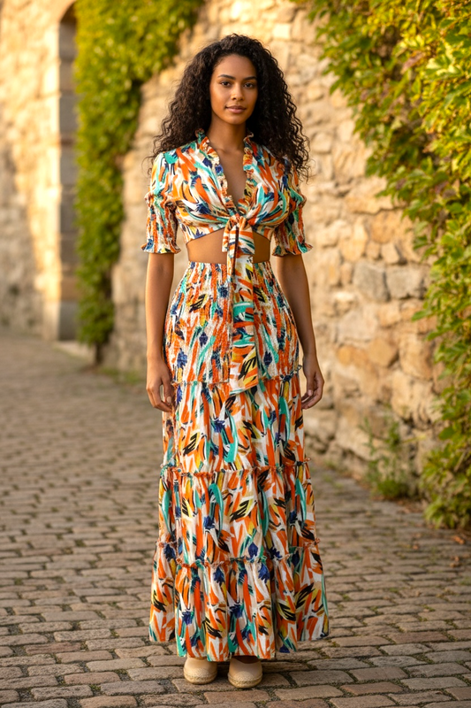 Cairo Skirt Set Multicolor