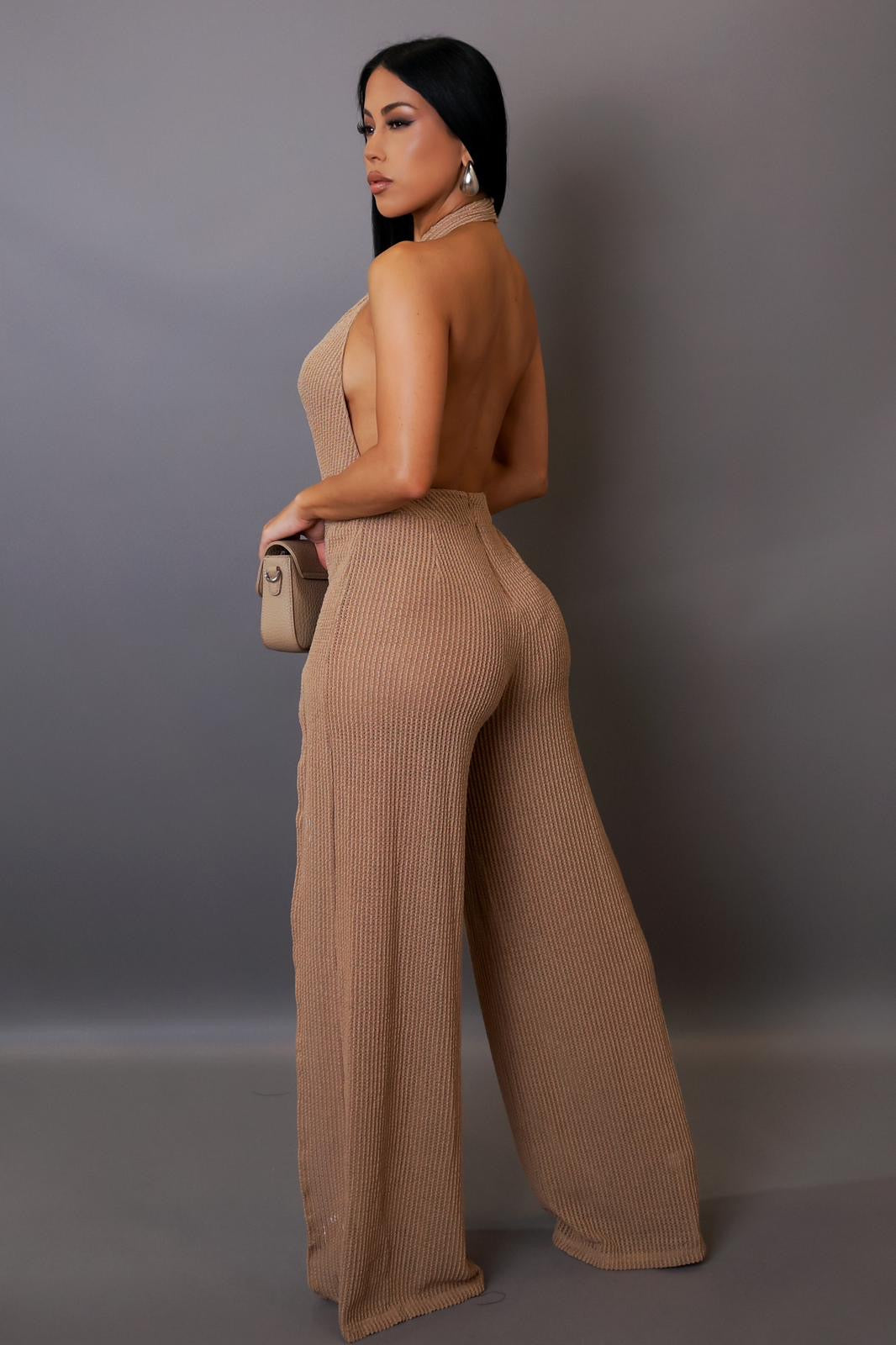 Endless Vacay Jumpsuit Taupe - Ali’s Couture 