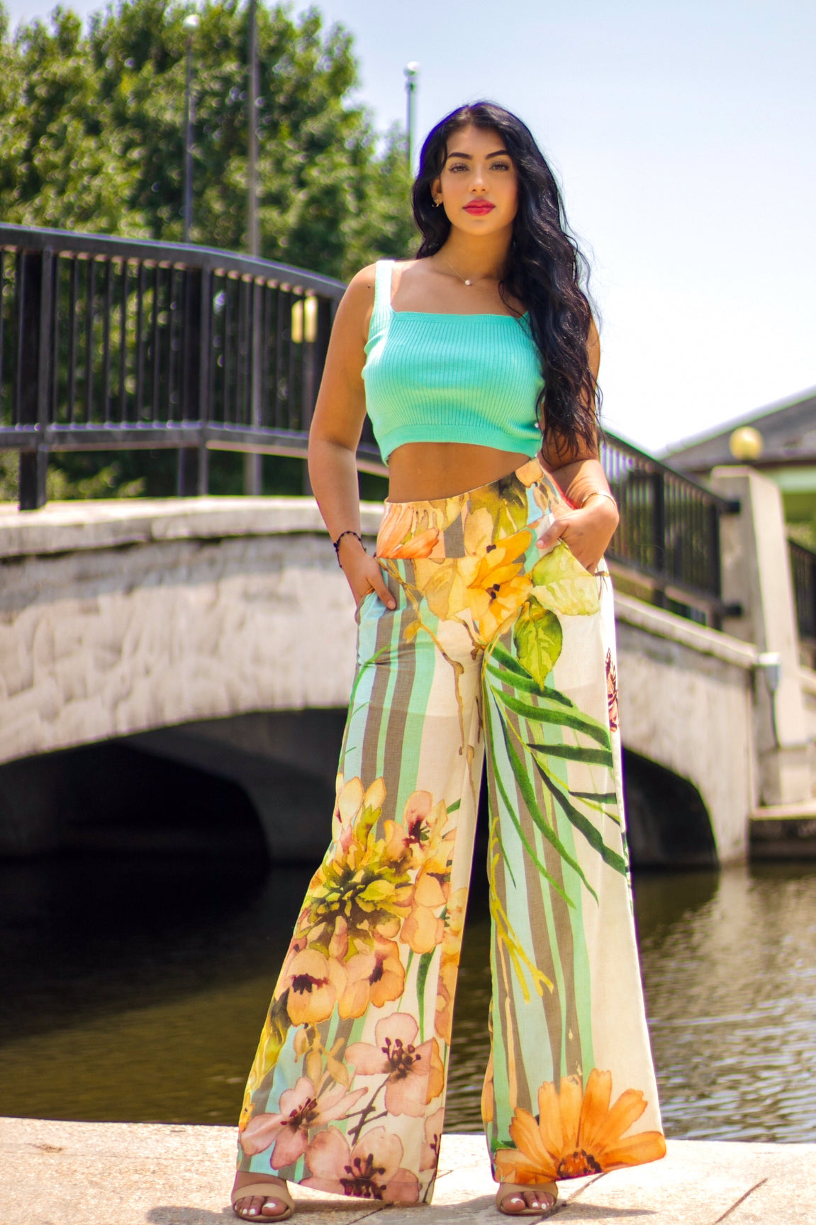 Take Me To Rio Tropical Pants Multicolor - Ali’s Couture 
