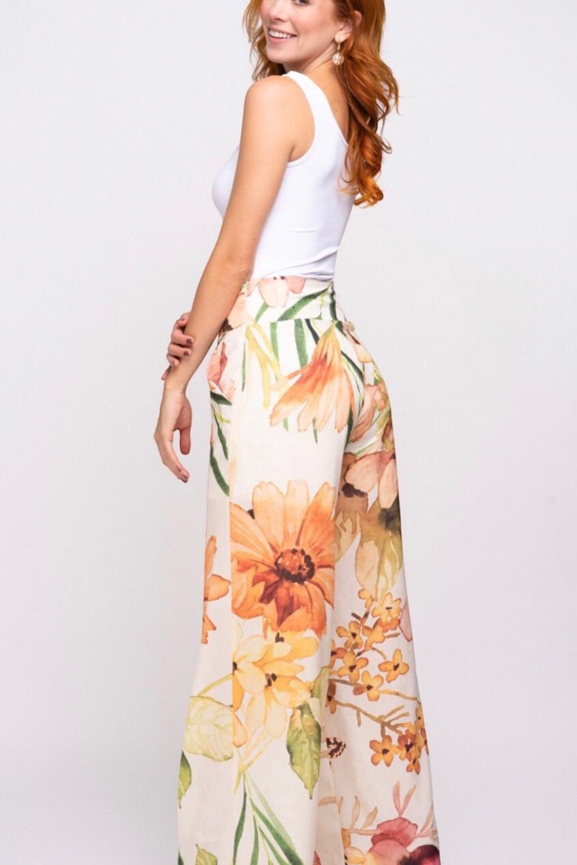 Spring Blossom Tropical Pants Multicolor - Ali’s Couture 