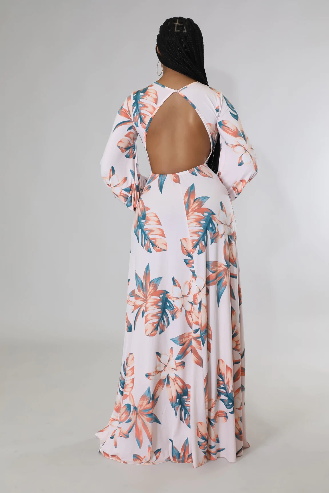 Romancing The Tropics Printed Maxi Dress Multicolor - Ali’s Couture 