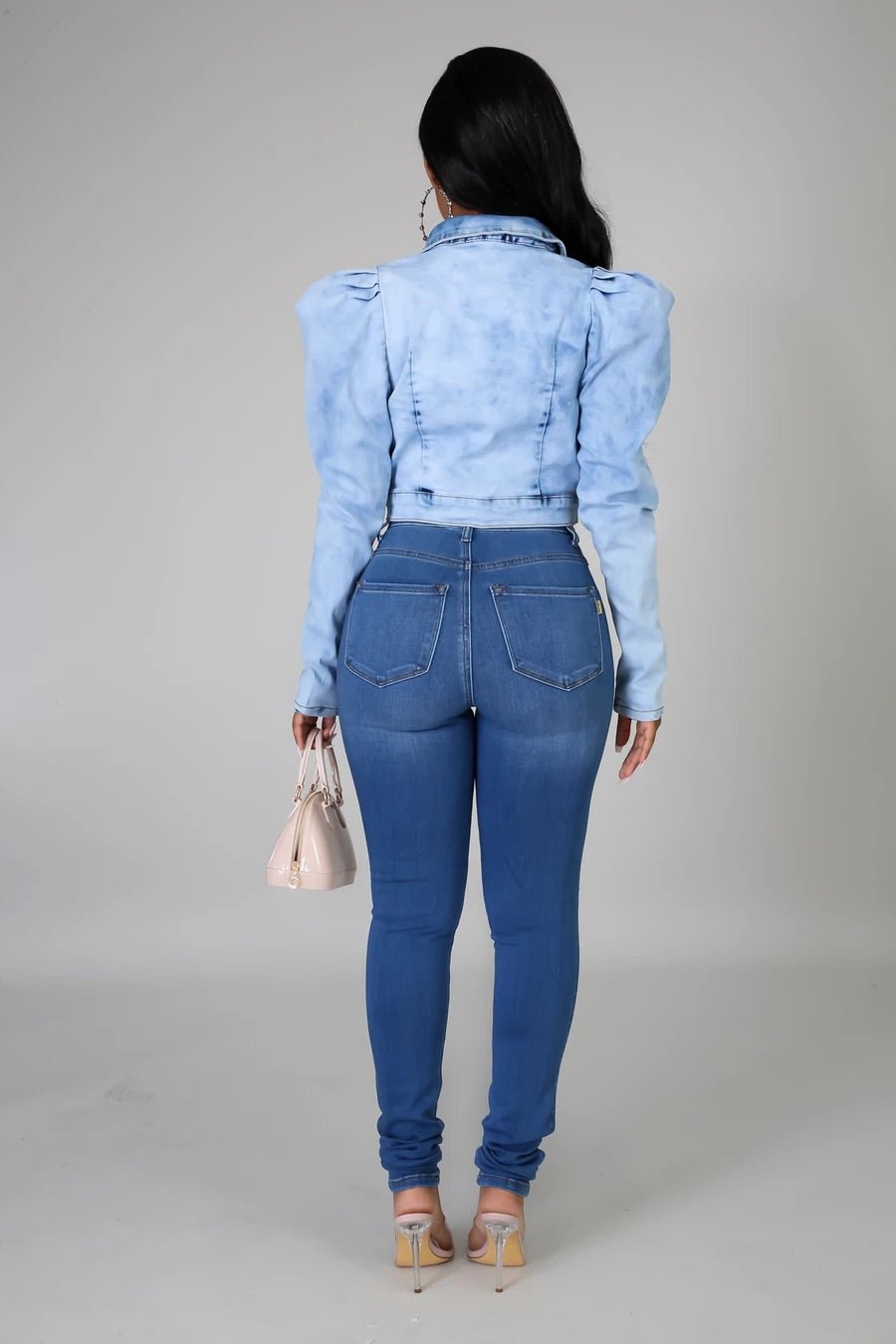 Basic Skinny Jeans Medium Wash - Ali’s Couture 