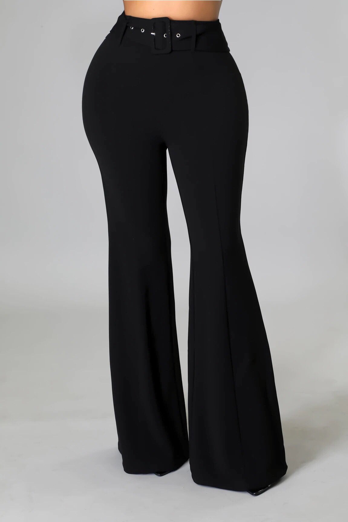 Jadine High Waisted Pants Black - Ali’s Couture 