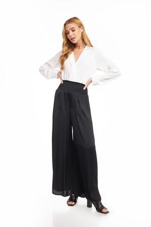 Lily High Waisted Palazzo Pants Black - FINAL SALE - Ali’s Couture 