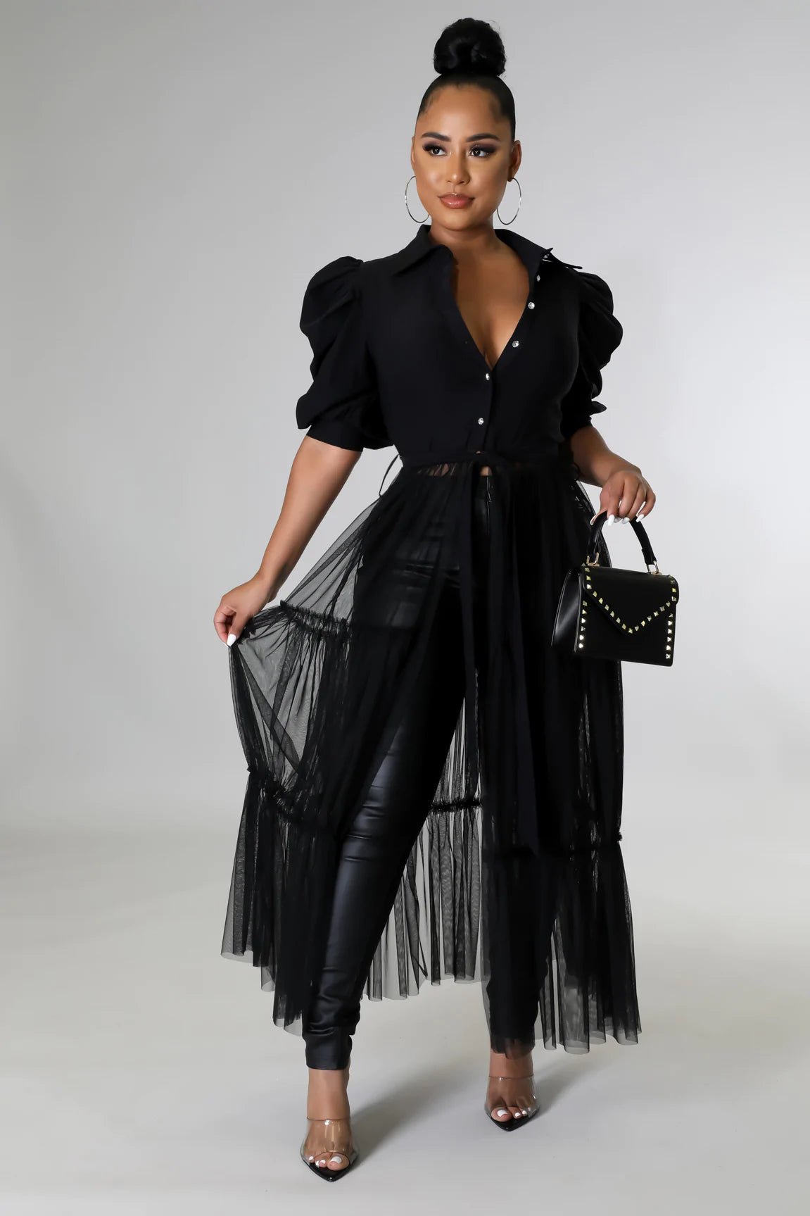 Queen Of Brunch Top Black - Ali’s Couture 