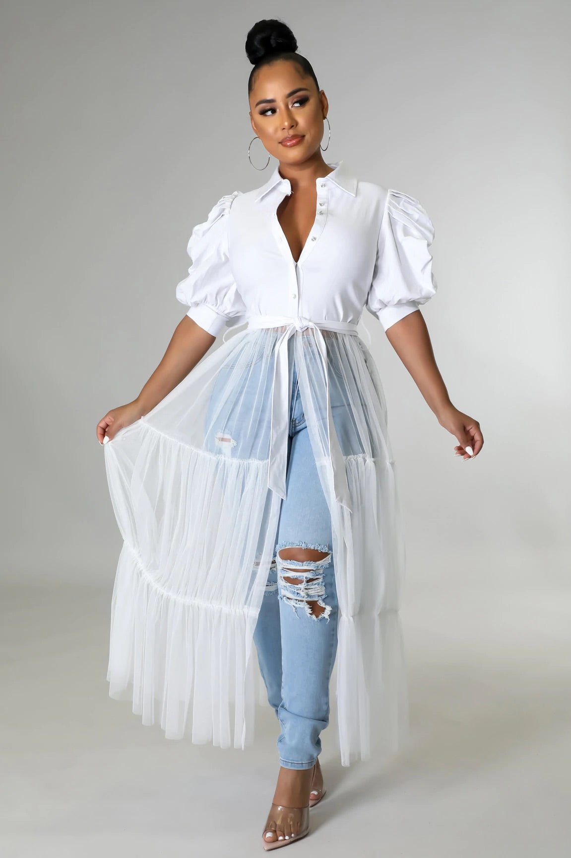 Queen Of Brunch Top White - Ali’s Couture 